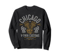 Chicago Local Motorcycle Garage Biker Sweatshirt - Unique Graphic Men Women - T-Shirt, Sweatshirt, Hoodie