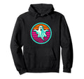 80S Ghost Halloween Retrowave Hoodie - Fun Novelty Design for Adults - T-Shirt, Sweatshirt, Hoodie