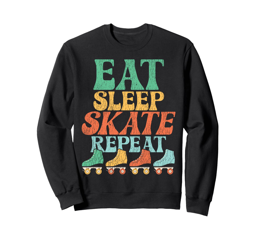 Roller Skating Skate 1970S Eat Sweatshirt - Custom Art Print Men Women - T-Shirt, Sweatshirt, Hoodie