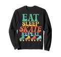 Roller Skating Skate 1970S Eat Sweatshirt - Custom Art Print Men Women - T-Shirt, Sweatshirt, Hoodie