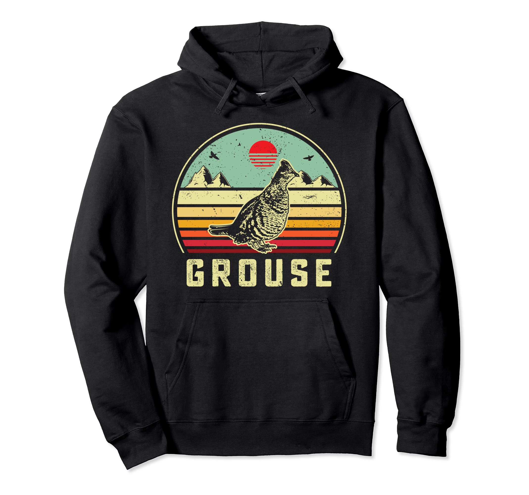 Hunting Ruffed Grouse Bird Dad Sunset Hoodie - Trendy Graphic Unisex - T-Shirt, Sweatshirt, Hoodie