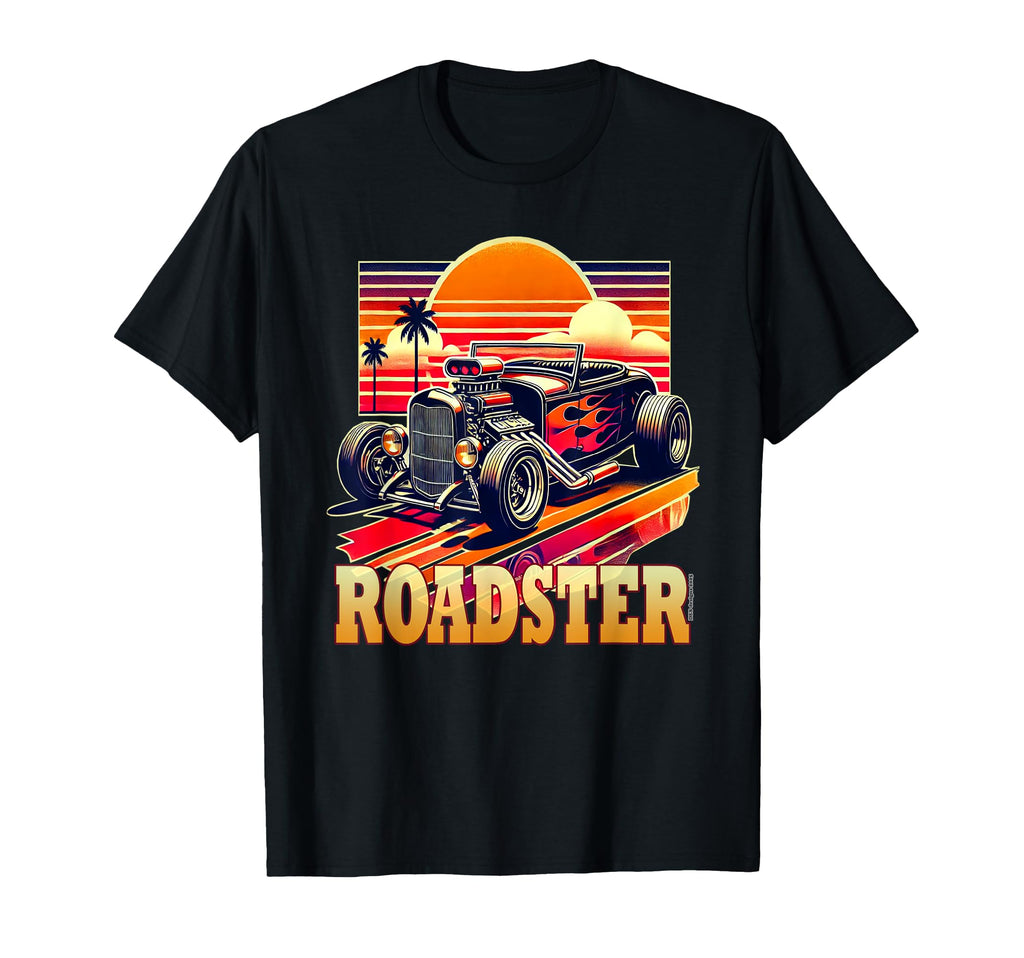 80S Roadster Car Street Rod Dad T-Shirt - Casual Everyday Wear for Adults - T-Shirt, Sweatshirt, Hoodie