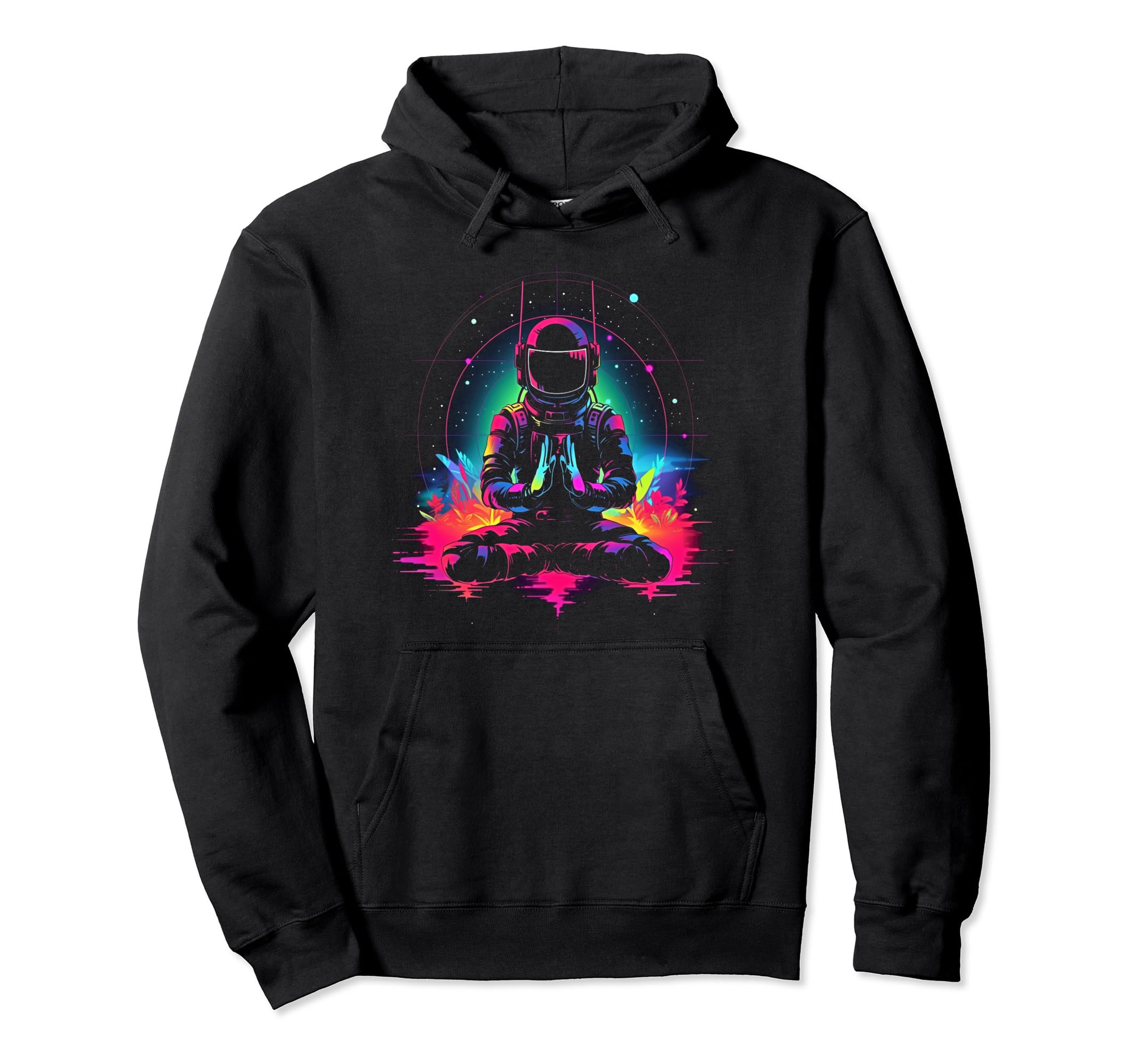 Synthwave Astronaut Cyberpunk 80S Hoodie - Casual Everyday Wear Men Women - T-Shirt, Sweatshirt, Hoodie