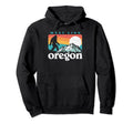 West Linn Oregon 80S Bigfoot Mountains Hoodie - Trendy Graphic Men Women - T-Shirt, Sweatshirt, Hoodie