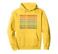 West Virginia State Travel Souvenir Tourist Hoodie - Unique Graphic Unisex - T-Shirt, Sweatshirt, Hoodie
