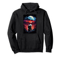 Panda Silhouette Mountain Sunset Hoodie - Casual Everyday Wear for Adults - T-Shirt, Sweatshirt, Hoodie