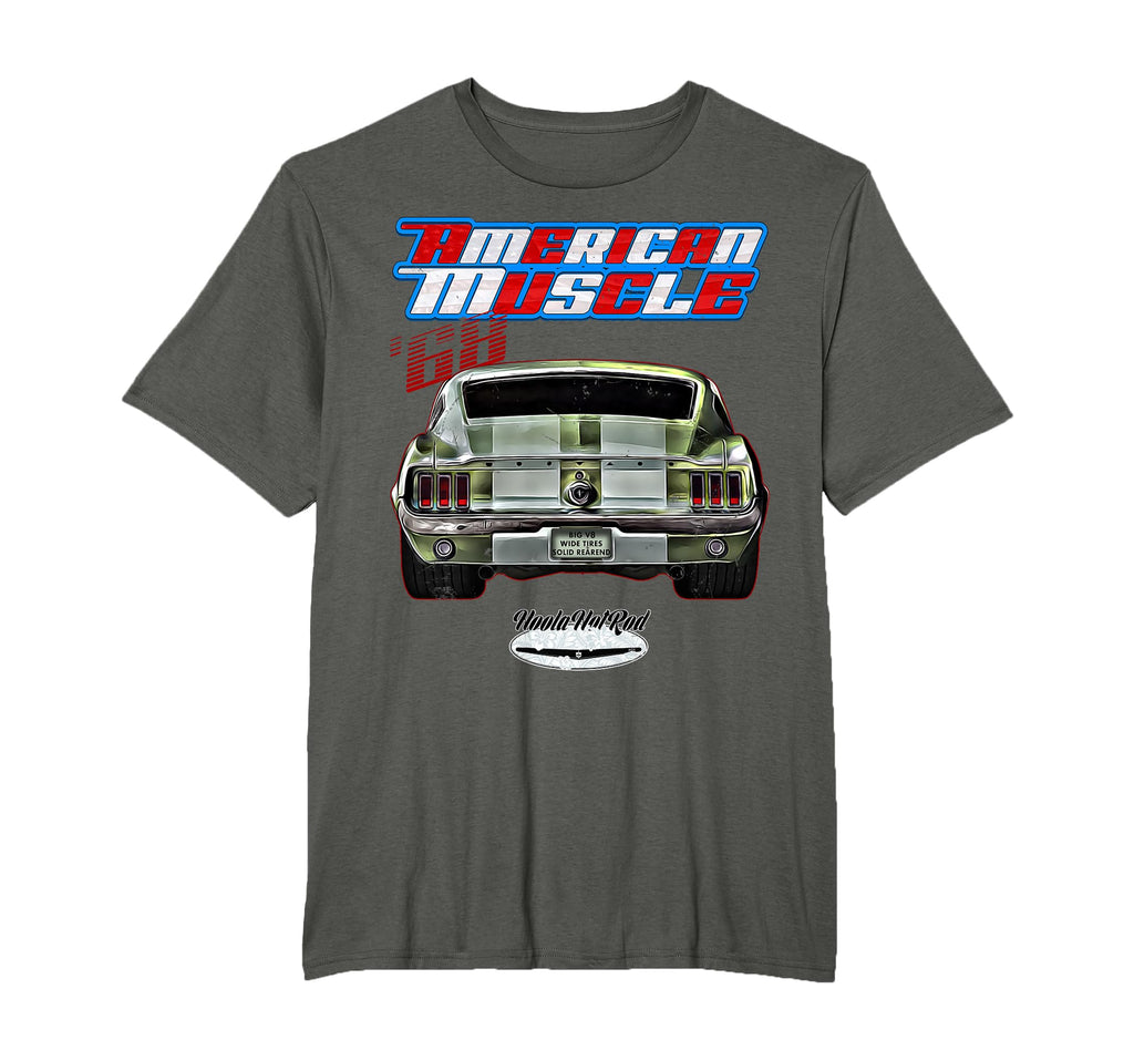 1968 Fastback Pony Car Hotrod Drag T-Shirt - Custom Art Print Men Women - T-Shirt, Sweatshirt, Hoodie