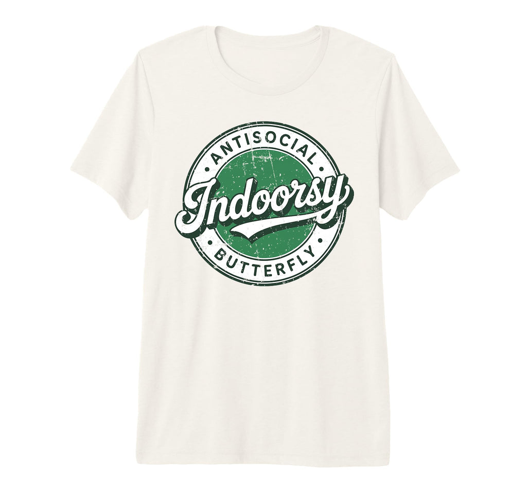 Indoorsy Antisocial Butterfly T-Shirt - Aesthetic Graphic Men Women - T-Shirt, Sweatshirt, Hoodie