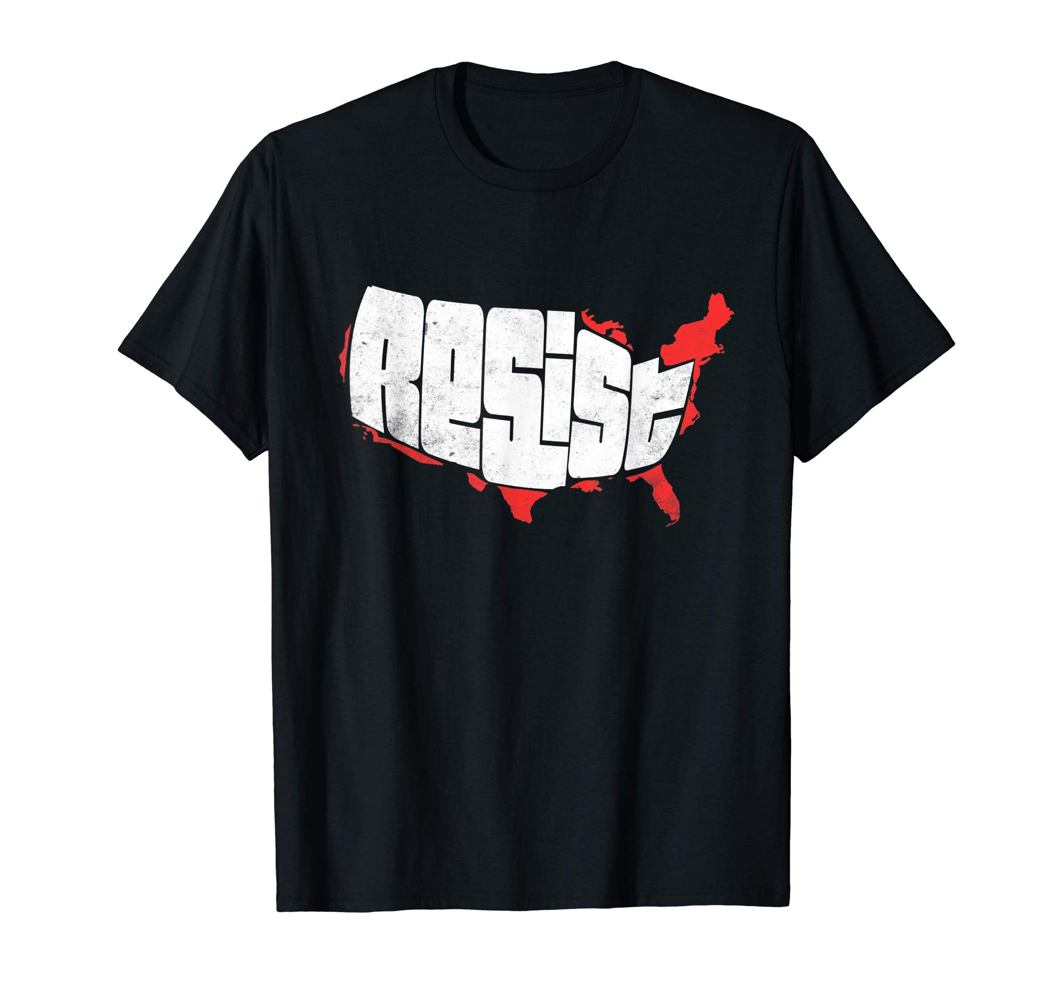 Resist Hand Lettered Lower 48 T-Shirt - Casual Everyday Wear Men Women - T-Shirt, Sweatshirt, Hoodie