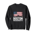 Boston Massachusetts Coastal Sweatshirt - Fun Novelty Design Men Women - T-Shirt, Sweatshirt, Hoodie