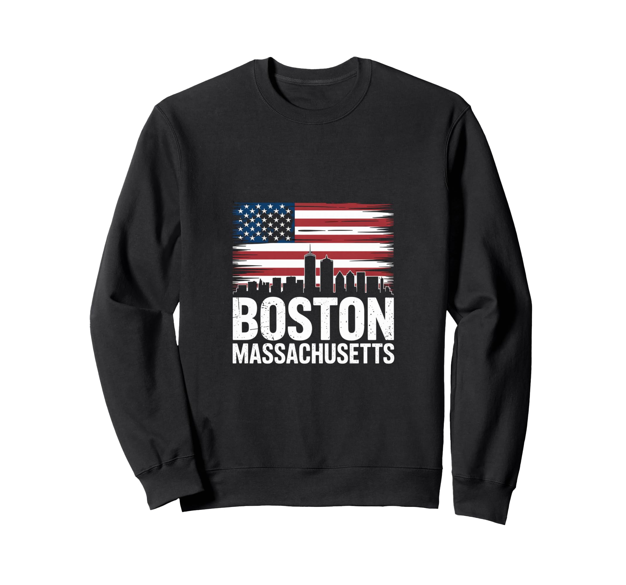 Boston Massachusetts Coastal Sweatshirt - Fun Novelty Design Men Women - T-Shirt, Sweatshirt, Hoodie