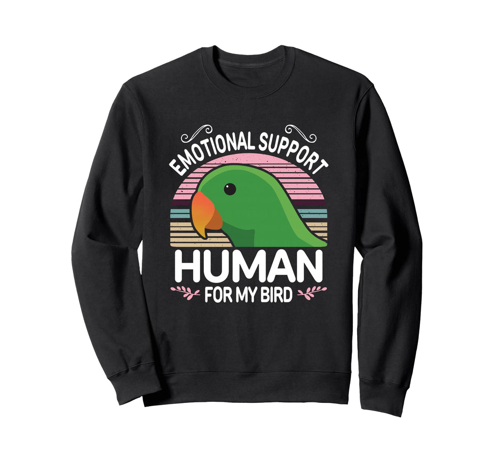 Male Eclectus Parrot Emotional Sweatshirt - Custom Art Print Unisex - T-Shirt, Sweatshirt, Hoodie