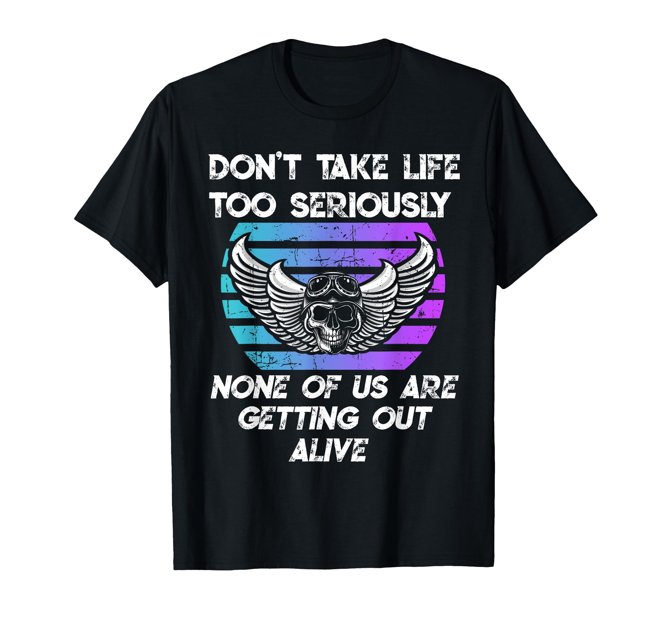 Motorcycle Skull Biker Dont Take T-Shirt - Casual Everyday Wear Men Women - T-Shirt, Sweatshirt, Hoodie