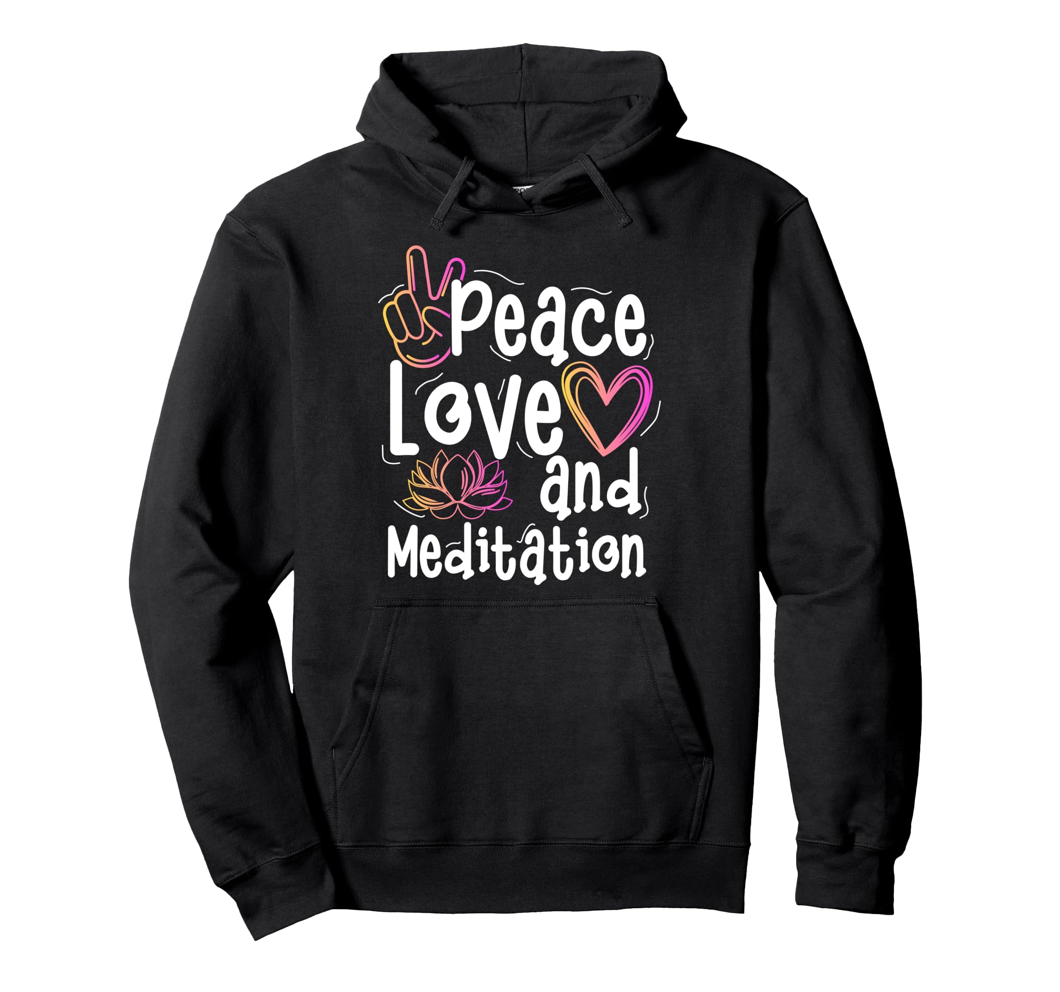Meditation Yoga Spiritual Peace Hoodie - Streetwear Style Men Women - T-Shirt, Sweatshirt, Hoodie