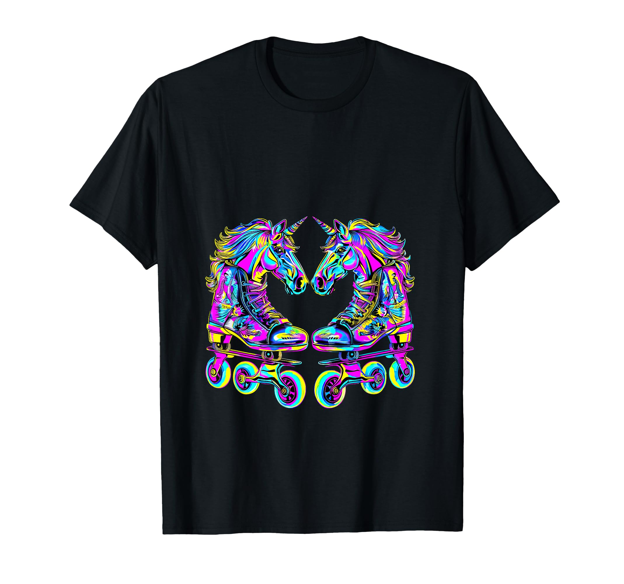 Streetwear Synth Wave 80S 90S Unicorn T-Shirt - Aesthetic Graphic Unisex - T-Shirt, Sweatshirt, Hoodie