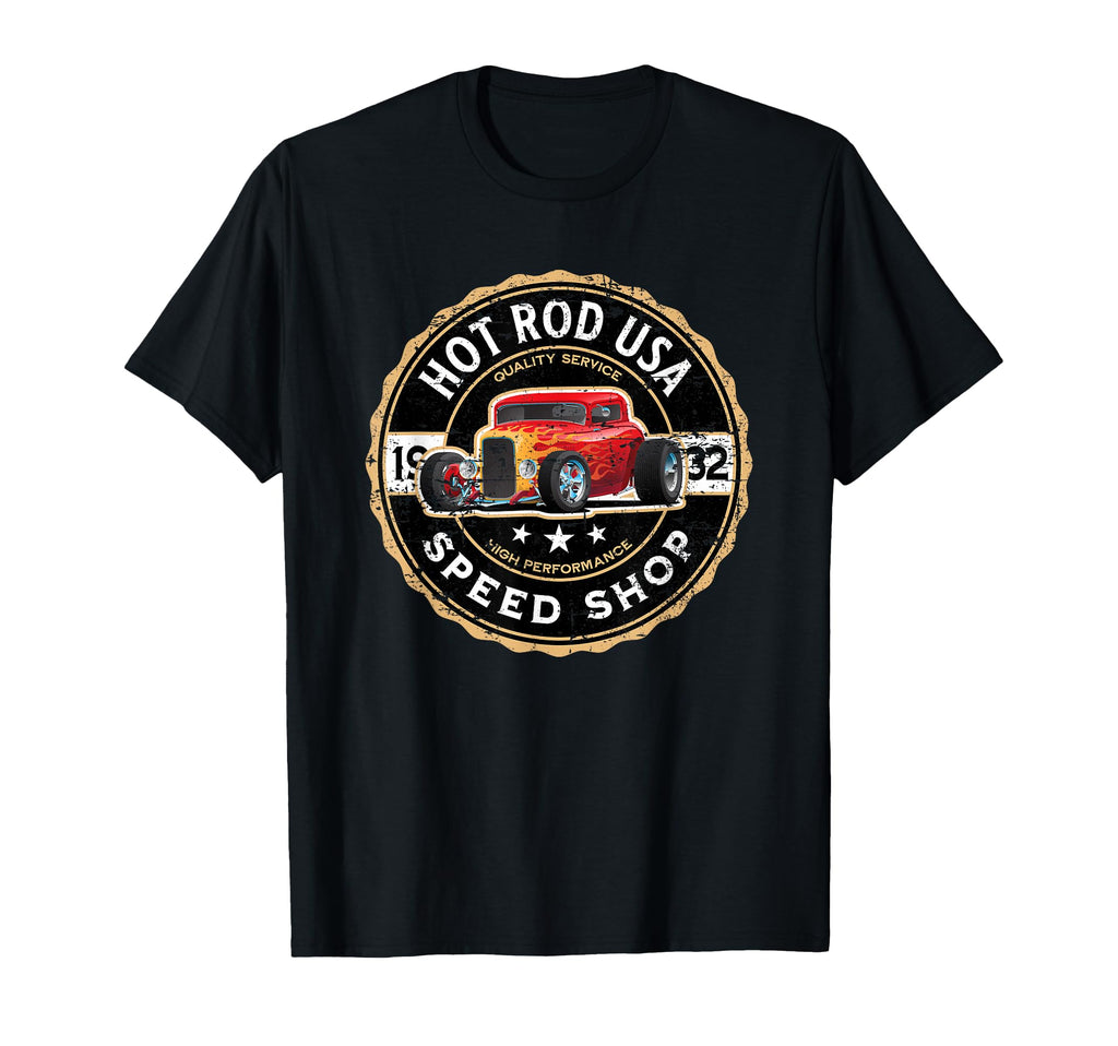 Hotrod Custom Car Automotive T-Shirt - Minimalist Print for Adults - T-Shirt, Sweatshirt, Hoodie