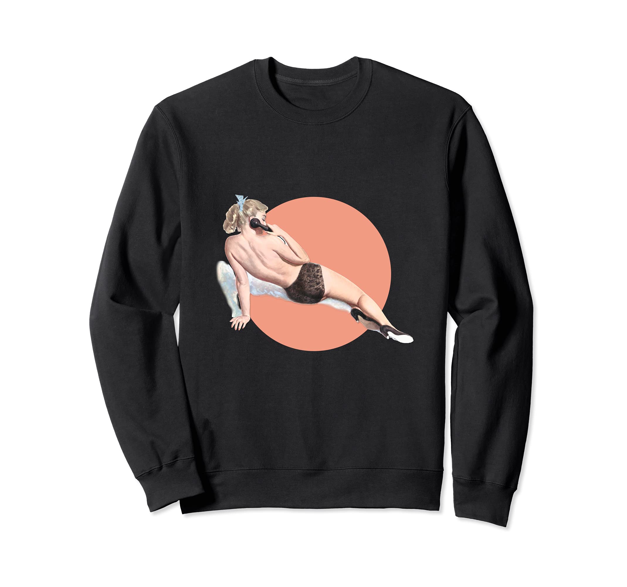 1940S Pin Up Sexy American Art Sweatshirt - Graphic Print Men Women - T-Shirt, Sweatshirt, Hoodie