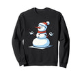 Meditation Snowman Yoga Pose Sweatshirt - Trendy Graphic for Adults - T-Shirt, Sweatshirt, Hoodie
