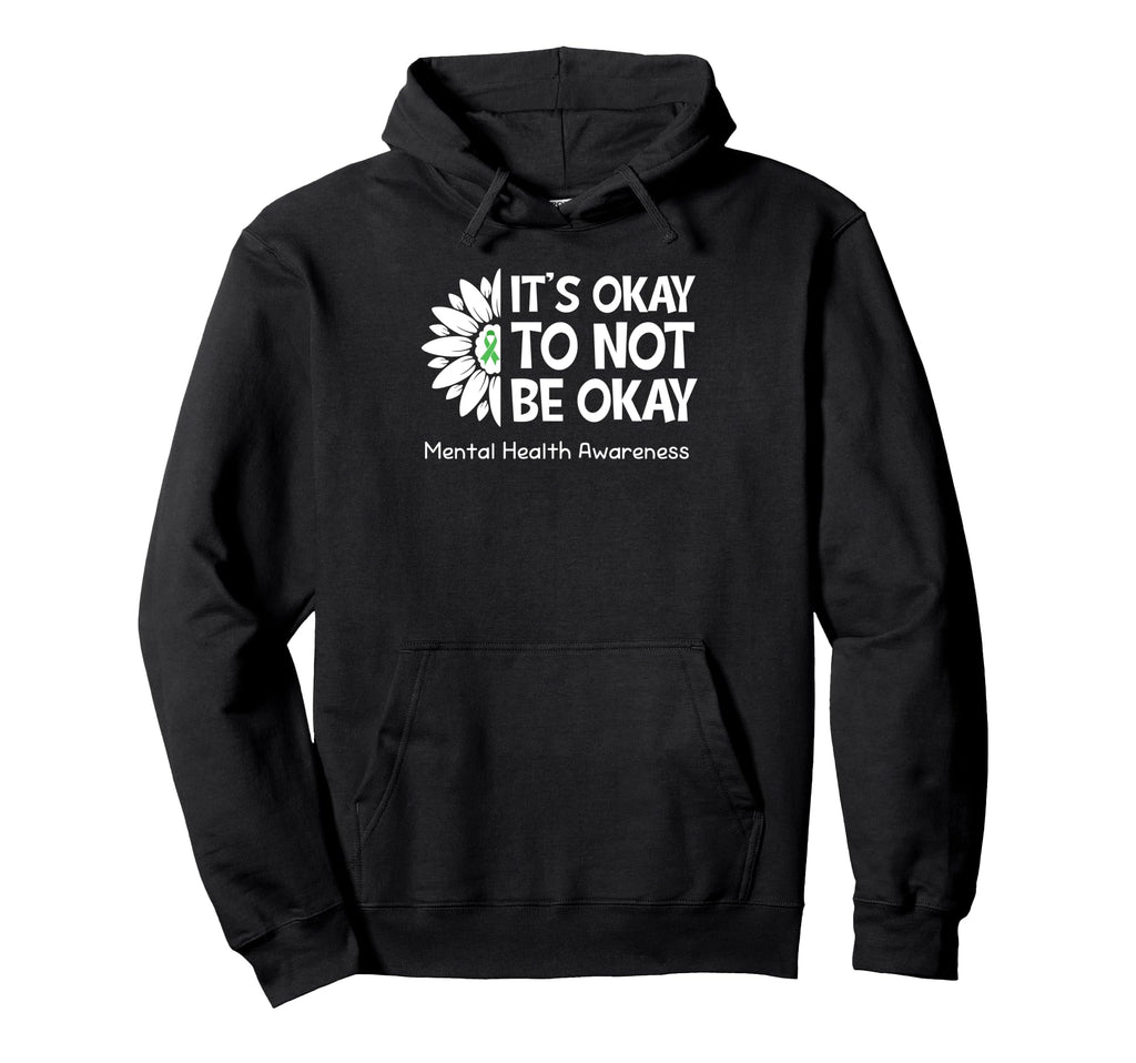 Its Okay To Not Be Okay Us Flag Mental Hoodie - Custom Art Print Men Women - T-Shirt, Sweatshirt, Hoodie