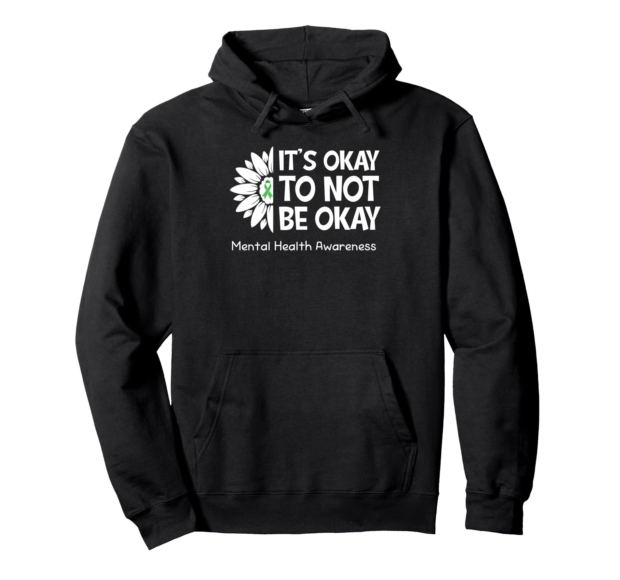 Its Okay To Not Be Okay Us Flag Mental Hoodie - Custom Art Print Men Women - T-Shirt, Sweatshirt, Hoodie