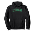 East Lansing Mi Distressed Green Varsity Hoodie - Unique Graphic Men Women - T-Shirt, Sweatshirt, Hoodie