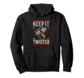 Keep It Twisted Motorcycle Hoodie - Minimalist Print for Adults - T-Shirt, Sweatshirt, Hoodie