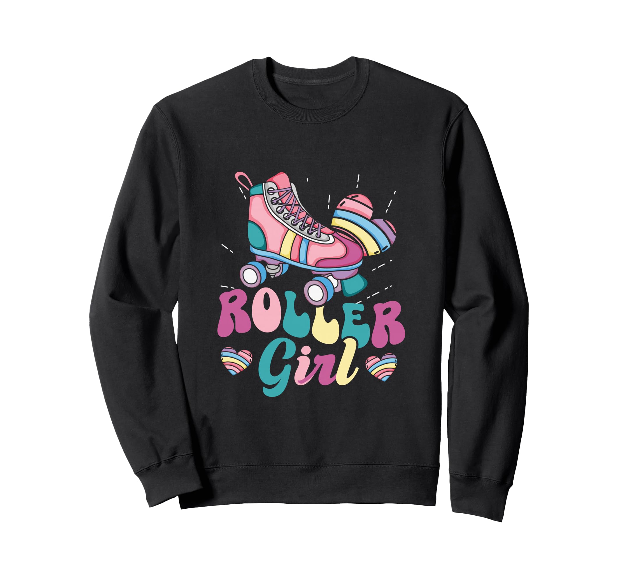 Roller Skater Skating 70S 80S 90S Sweatshirt - Custom Art Print Unisex - T-Shirt, Sweatshirt, Hoodie