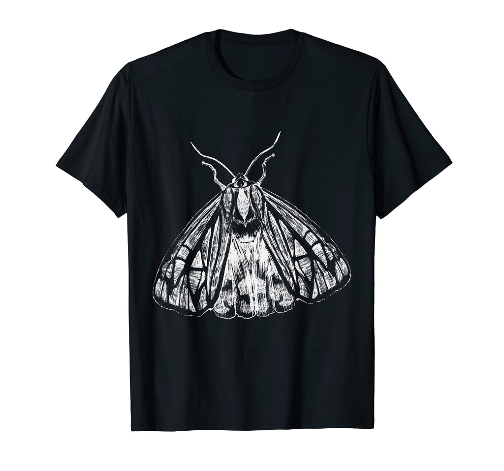 Beautiful Moth Goth Horror Antisocial T-Shirt - Custom Art Print Unisex - T-Shirt, Sweatshirt, Hoodie