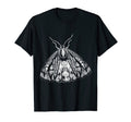 Beautiful Moth Goth Horror Antisocial T-Shirt - Custom Art Print Unisex - T-Shirt, Sweatshirt, Hoodie