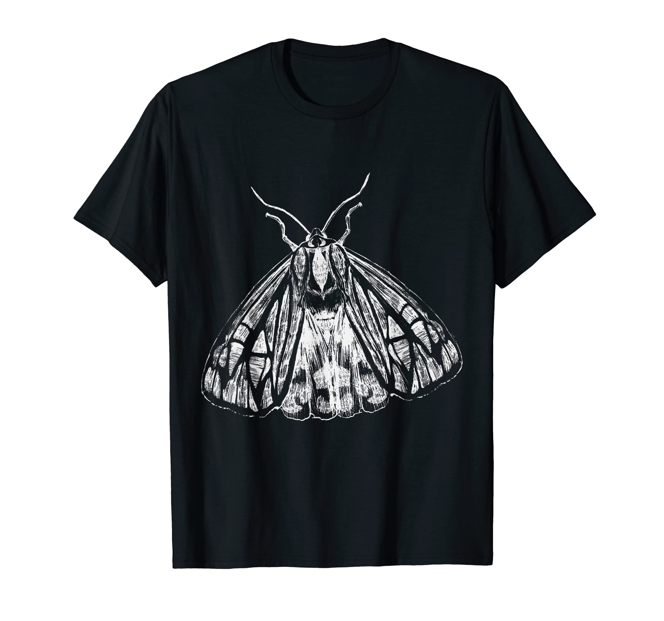 Beautiful Moth Goth Horror Antisocial T-Shirt - Custom Art Print Unisex - T-Shirt, Sweatshirt, Hoodie