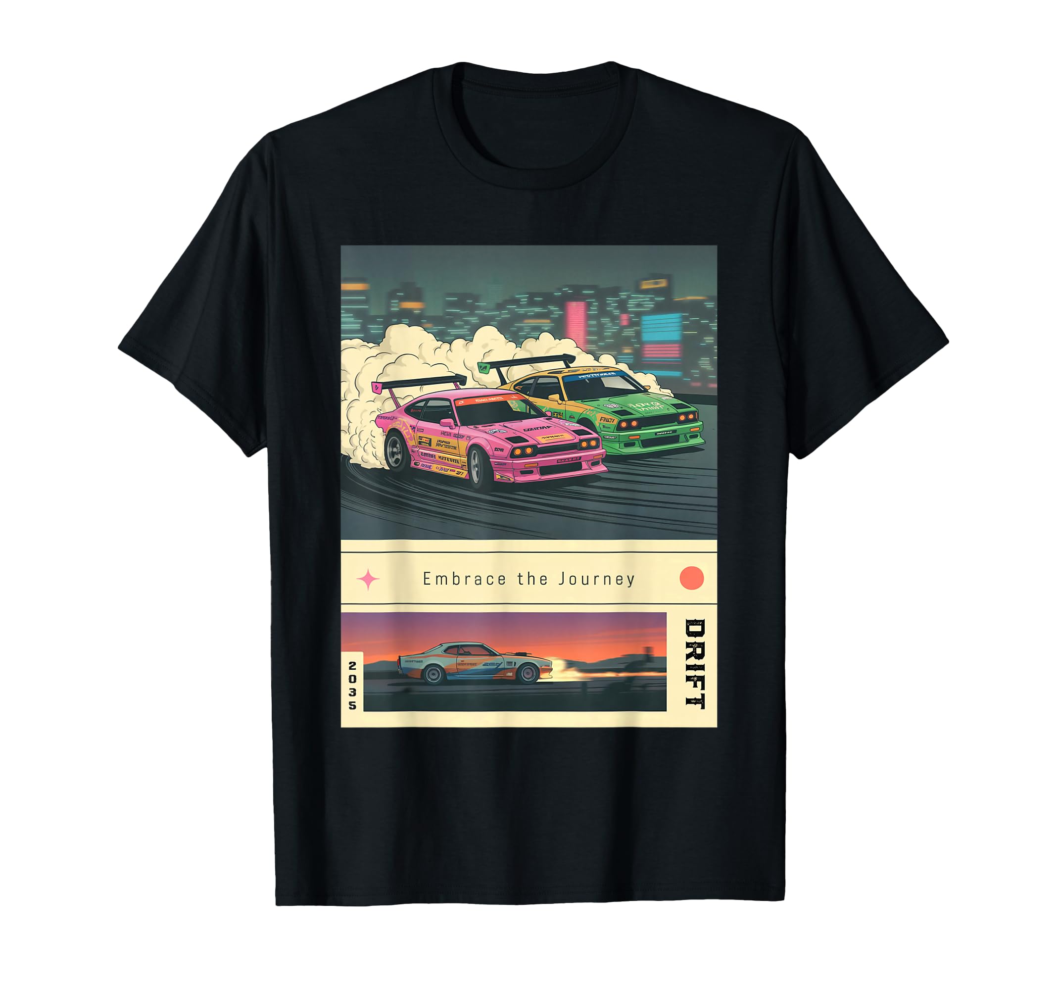 Jdm Drift Cars Street Racing T-Shirt - Streetwear Style Unisex - T-Shirt, Sweatshirt, Hoodie
