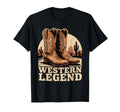 Western Legend Cowboy Boots Desert T-Shirt - Custom Art Print Unisex - T-Shirt, Sweatshirt, Hoodie