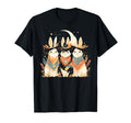 Rabbit Howling Moon Cowboy Funny T-Shirt - Graphic Print Men Women - T-Shirt, Sweatshirt, Hoodie