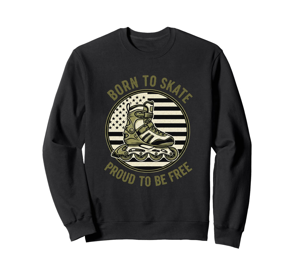 Usa Born To Jam Proud To Be Free Sweatshirt - Streetwear Style Unisex - T-Shirt, Sweatshirt, Hoodie