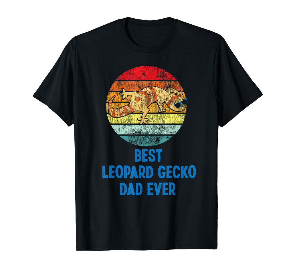 Best Leopard Gecko Dad Ever Sunset T-Shirt - Unique Graphic for Adults - T-Shirt, Sweatshirt, Hoodie