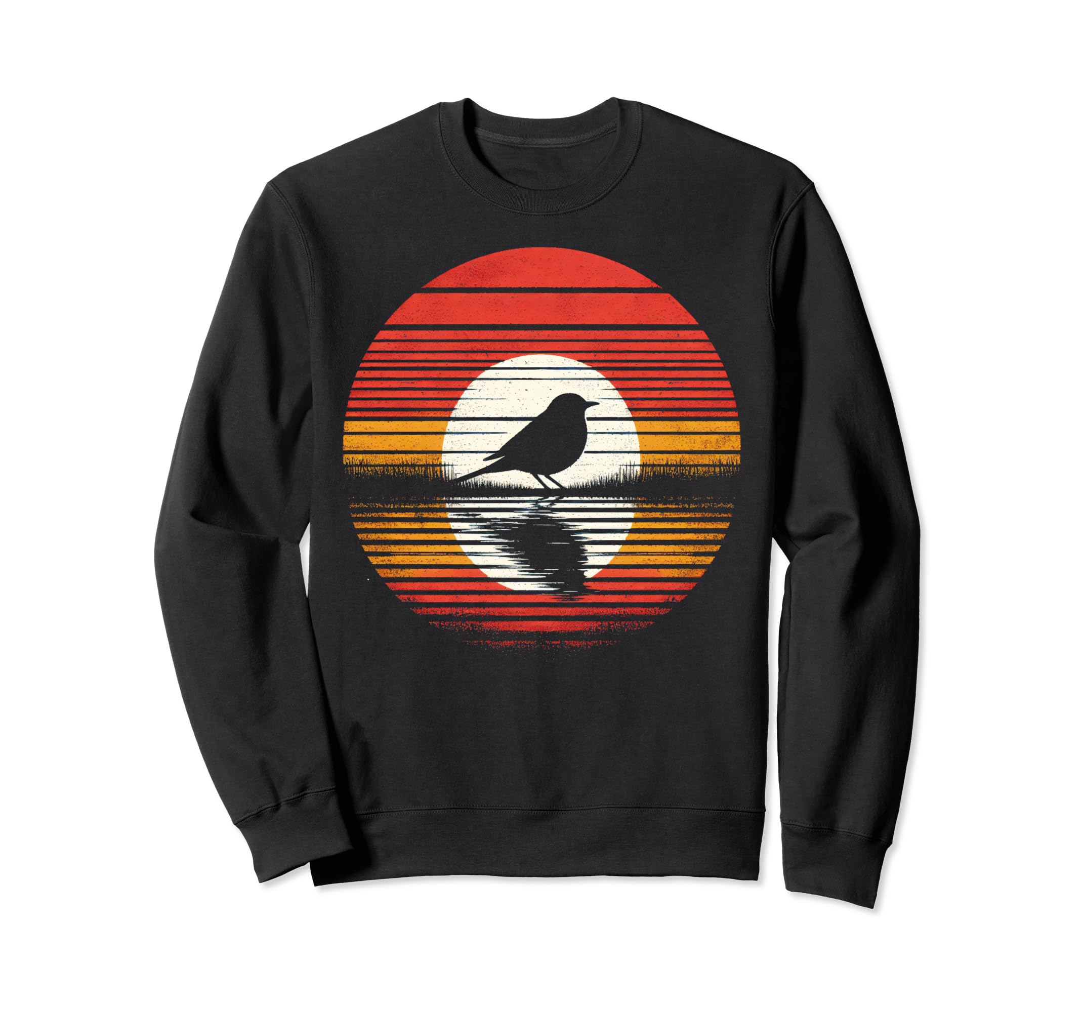 Warbler Bird Sunset Safari 70S Sweatshirt - Custom Art Print for Adults - T-Shirt, Sweatshirt, Hoodie