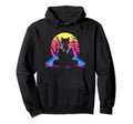 Synthwave Cat Samurai Mediation Hoodie - Streetwear Style for Adults - T-Shirt, Sweatshirt, Hoodie