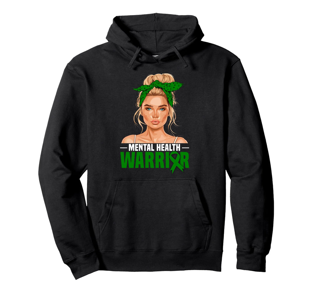 Mental Health Awareness Month Warrior Hoodie - Trendy Graphic Men Women - T-Shirt, Sweatshirt, Hoodie