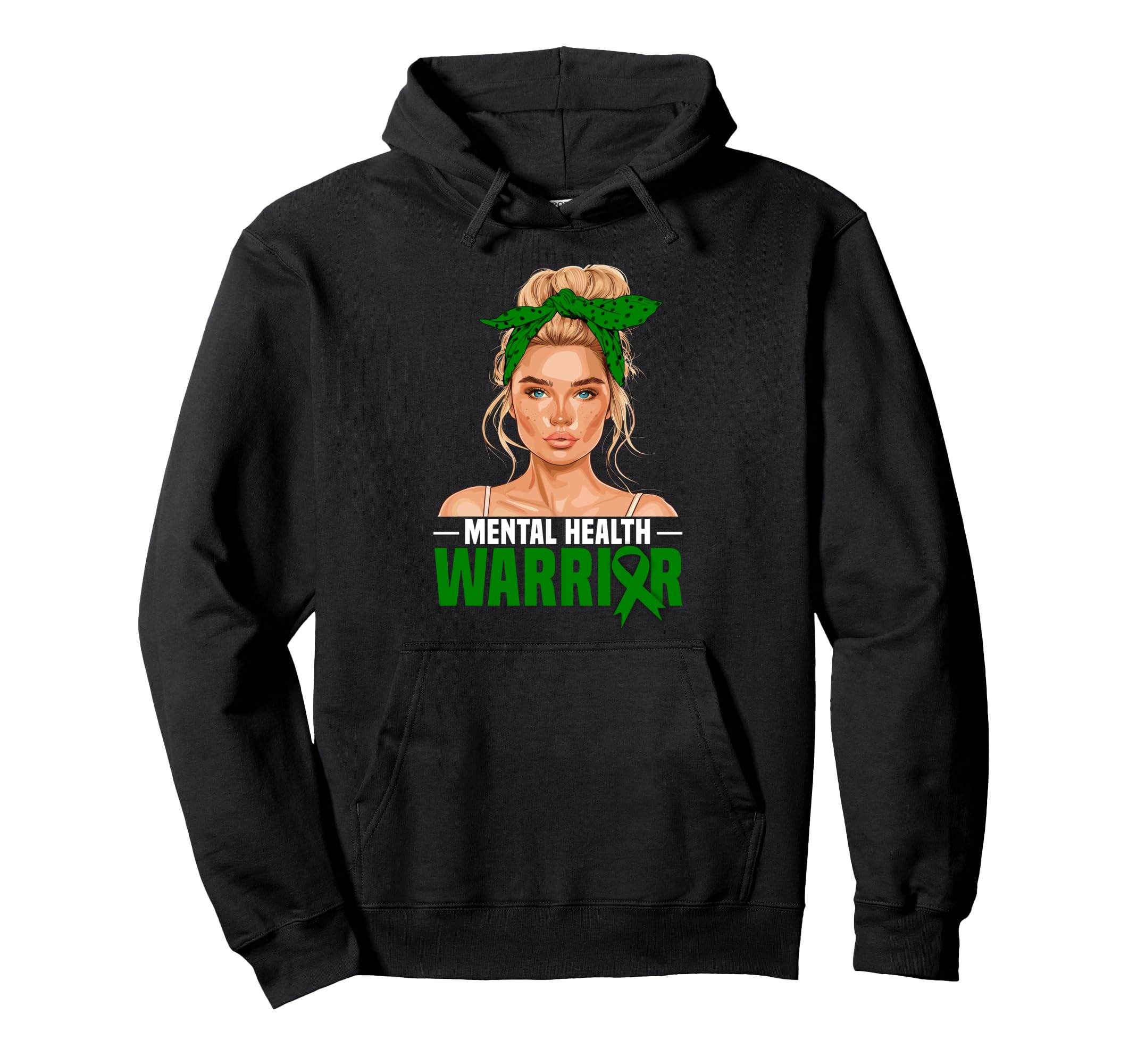 Mental Health Awareness Month Warrior Hoodie - Trendy Graphic Men Women - T-Shirt, Sweatshirt, Hoodie