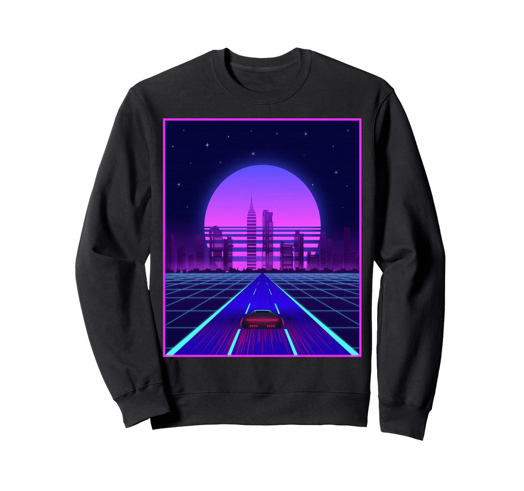 Vaporwave Synthwave Car Outrun Aesthetic Sweatshirt - Graphic Print Unisex - T-Shirt, Sweatshirt, Hoodie