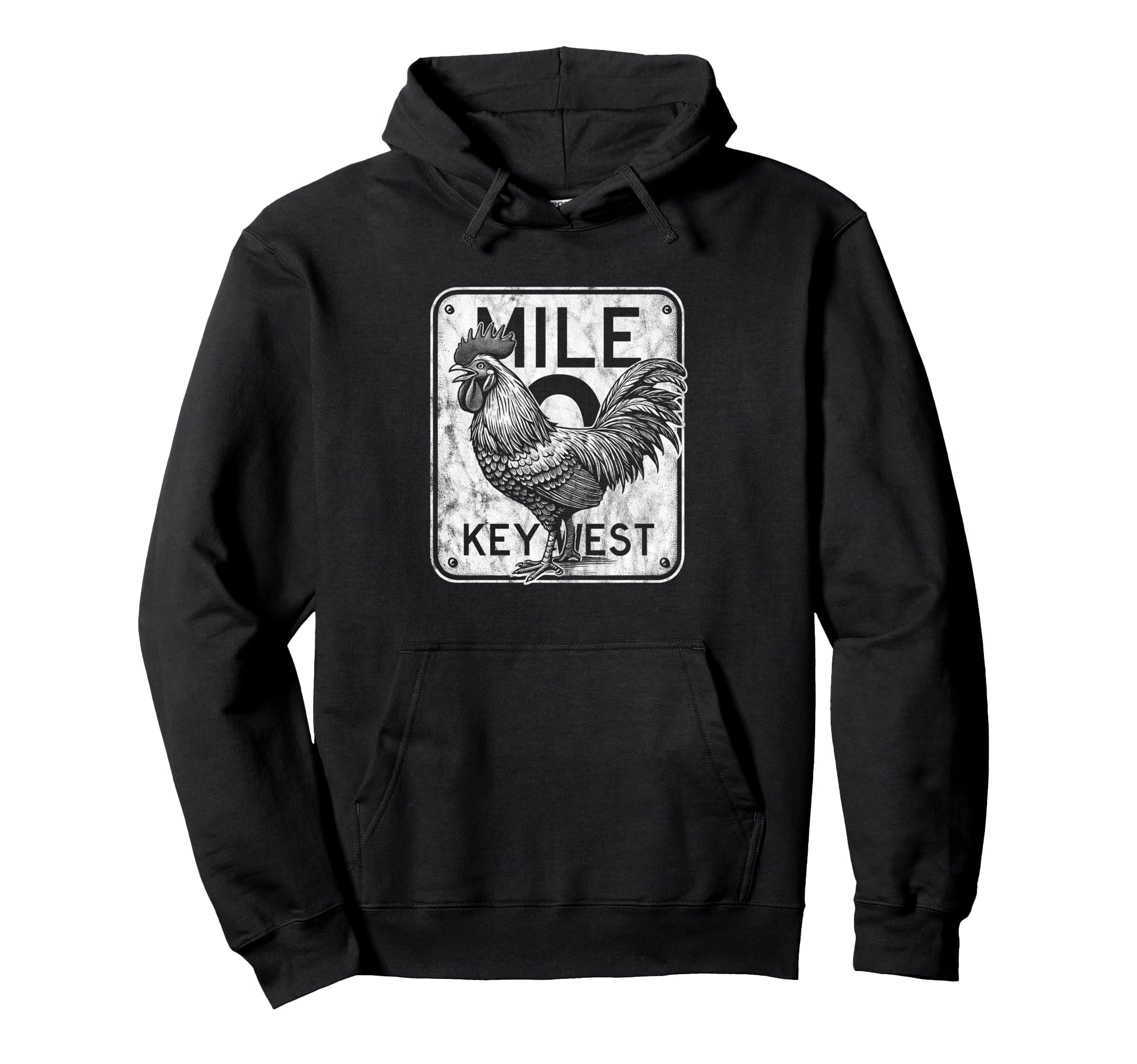 Key West Florida Chicken Mile 0 Hoodie - Streetwear Style Men Women - T-Shirt, Sweatshirt, Hoodie