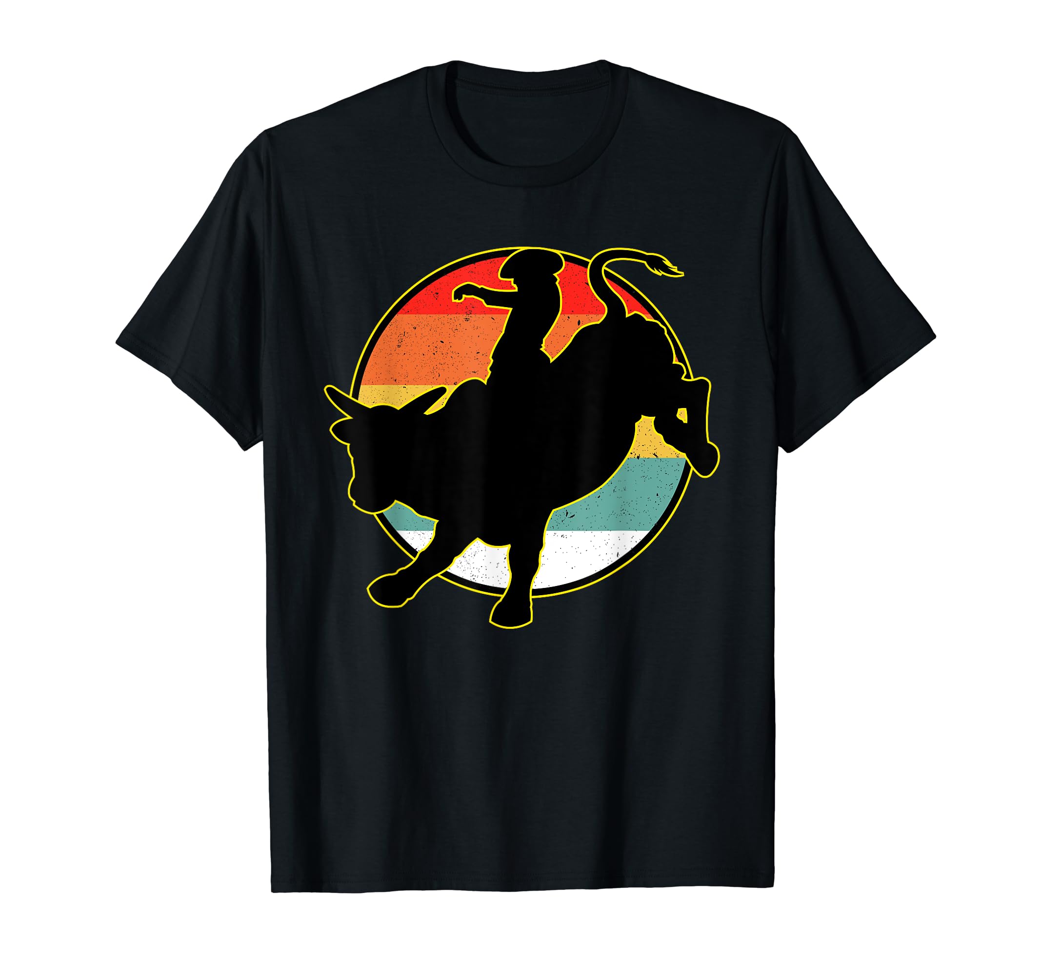 Bucking Bull Riding Rodeo Rider T-Shirt - Unique Graphic for Adults - T-Shirt, Sweatshirt, Hoodie