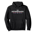 Netherlands 70S 80S Type Flag Hoodie - Unique Graphic Unisex - T-Shirt, Sweatshirt, Hoodie