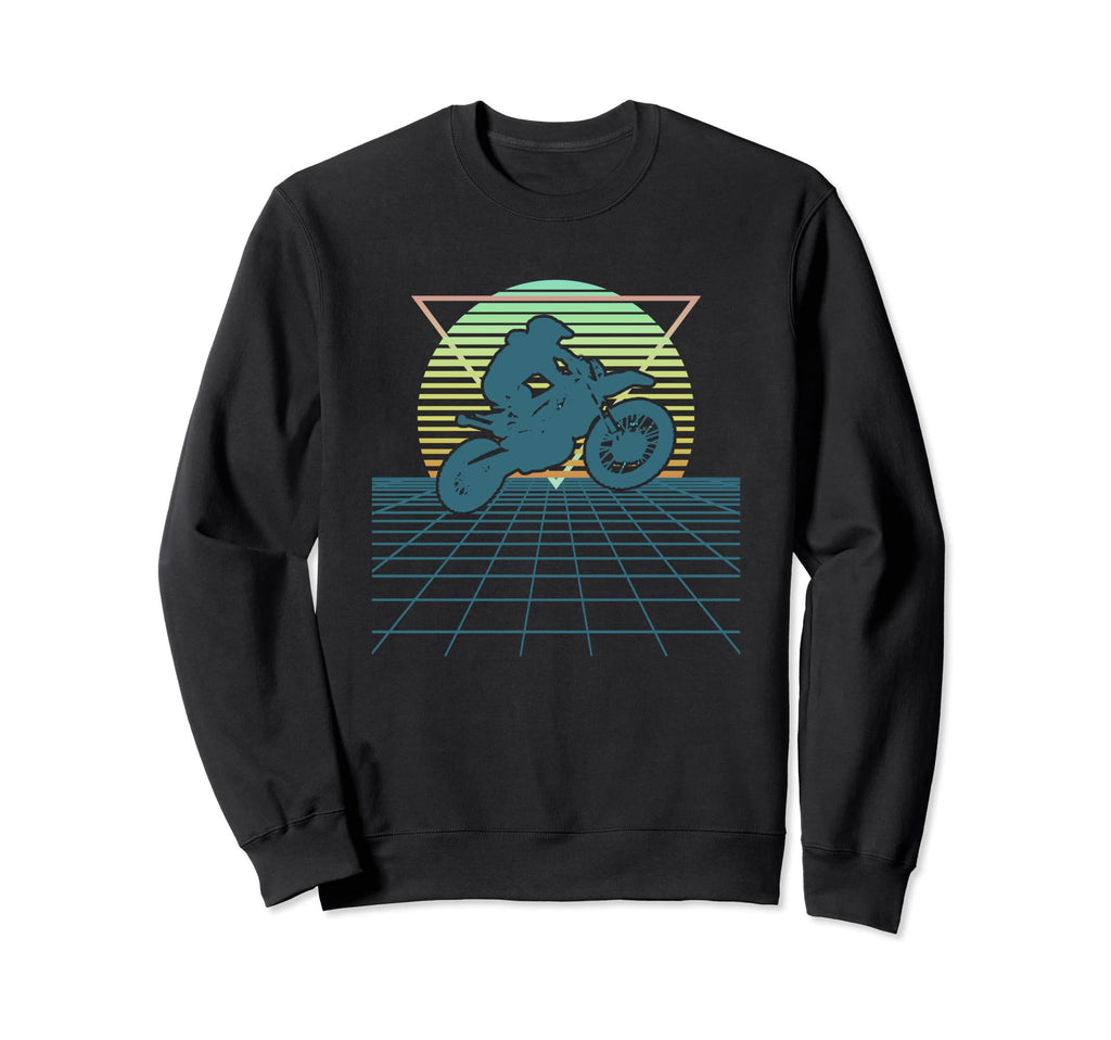 Dirt Bike Riding Motocross Racing 80S Sweatshirt - Graphic Print Unisex - T-Shirt, Sweatshirt, Hoodie