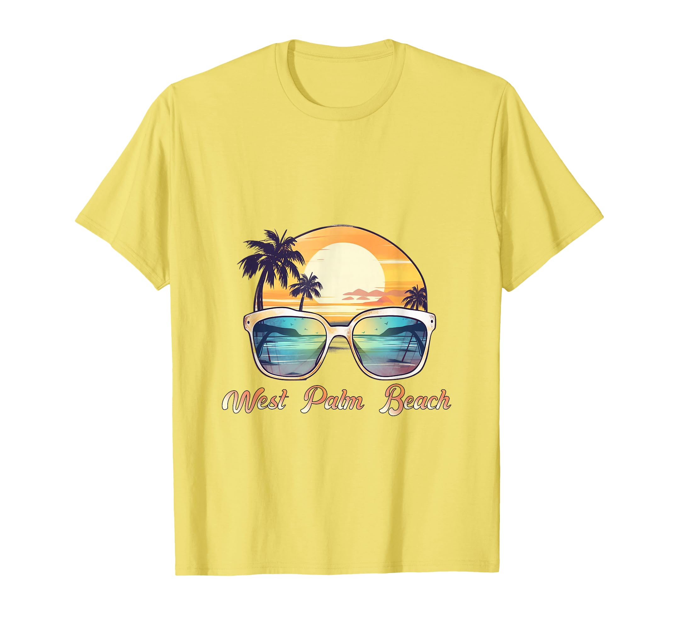 West Palm Beach Florida Palm Tree T-Shirt - Fun Novelty Design for Adults - T-Shirt, Sweatshirt, Hoodie