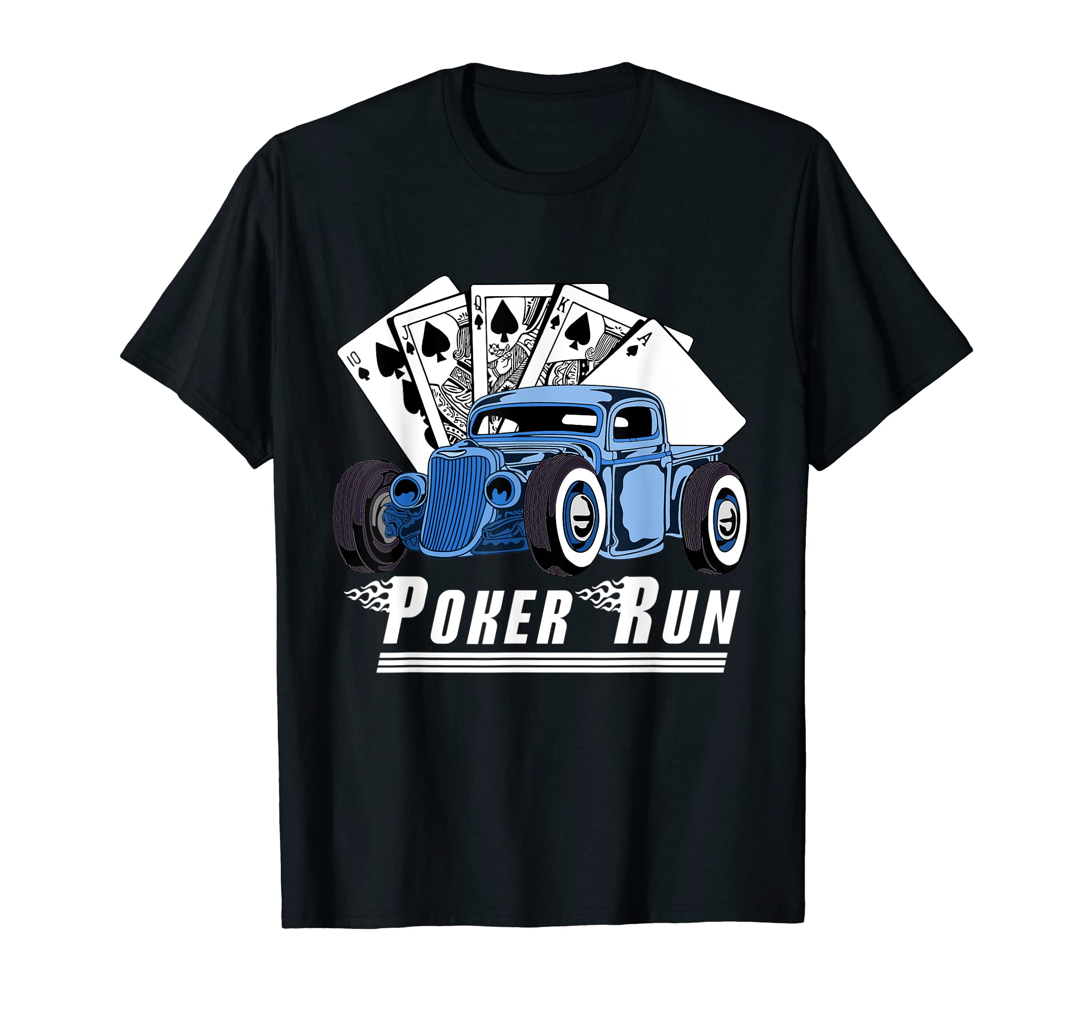 Rat Rod Poker Run Car Show Hot Rod T-Shirt - Custom Art Print Men Women - T-Shirt, Sweatshirt, Hoodie
