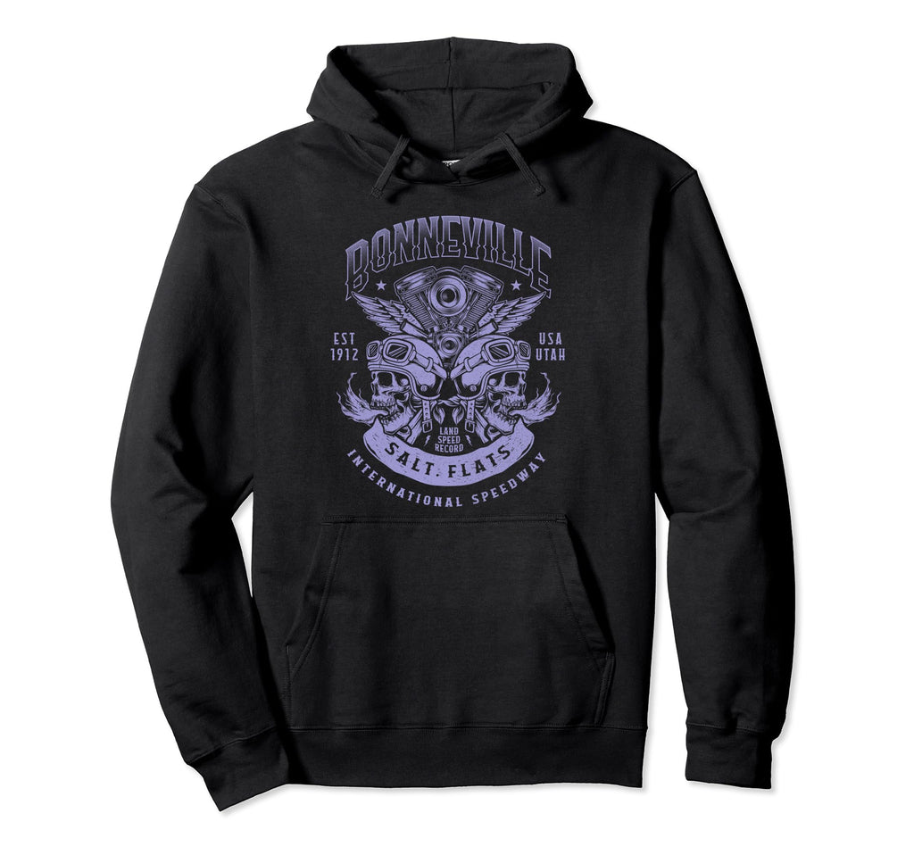 Bonneville Salt Flats Motorcycle Hoodie - Casual Everyday Wear Unisex - T-Shirt, Sweatshirt, Hoodie