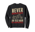 Old Motorcycle Biker Sweatshirt - Fun Novelty Design Unisex - T-Shirt, Sweatshirt, Hoodie