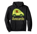 Avocardo Vegan Avocado Car Hoodie - Custom Art Print for Adults - T-Shirt, Sweatshirt, Hoodie