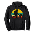 Bigfoot Bassit Hound Dog Sunset Hoodie - Casual Everyday Wear Unisex - T-Shirt, Sweatshirt, Hoodie